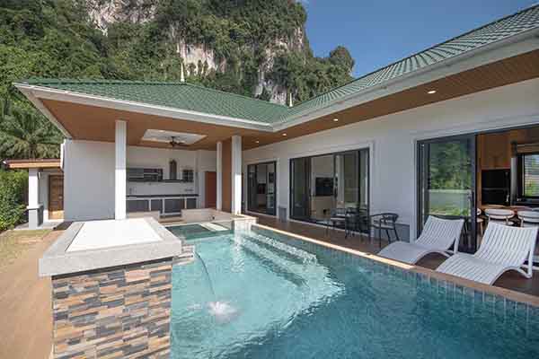 ให้เช่า - วิลล่าเมาน์เทนแวลลีย์ - สามห้องนอนและสระว่ายน้ำ - Khao Thong, Krabi