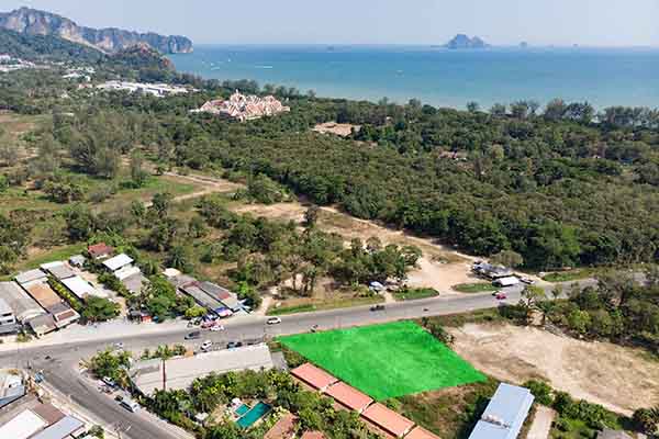 1 Rai Land with Huge Potential, 600-meters from the Beach - Ao Nang, Krabi