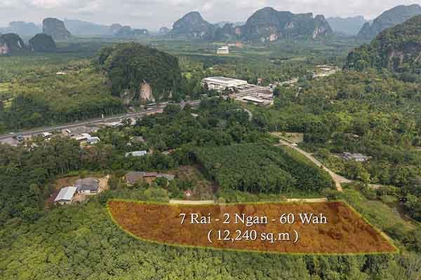 7.5 Rai Land for Sale, near to Makro and Central Krabi       - Thap Prik, Krabi
